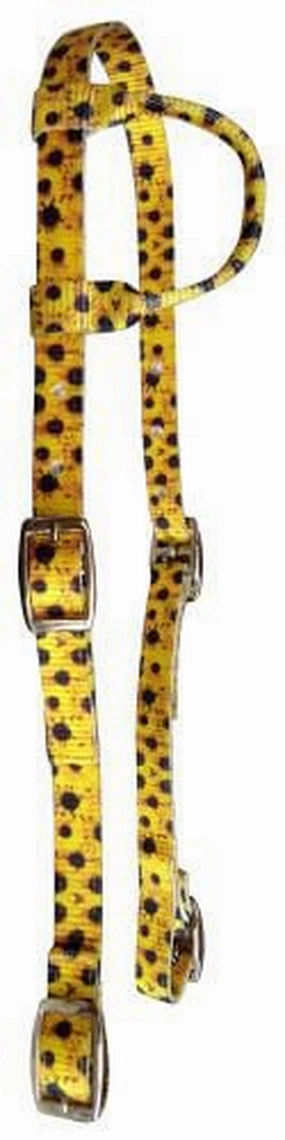 Showman Nylon One Ear Patterned Horse Headstall w/ Nickel Plated Buckles cat fur care cat grooming tools cat deshedding brush cat bath kit cat nail trimmer