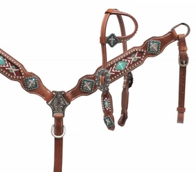Showman Pony Beaded Headstall and Breast Collar cat fur care cat grooming tools cat deshedding brush cat bath kit cat nail trimmer