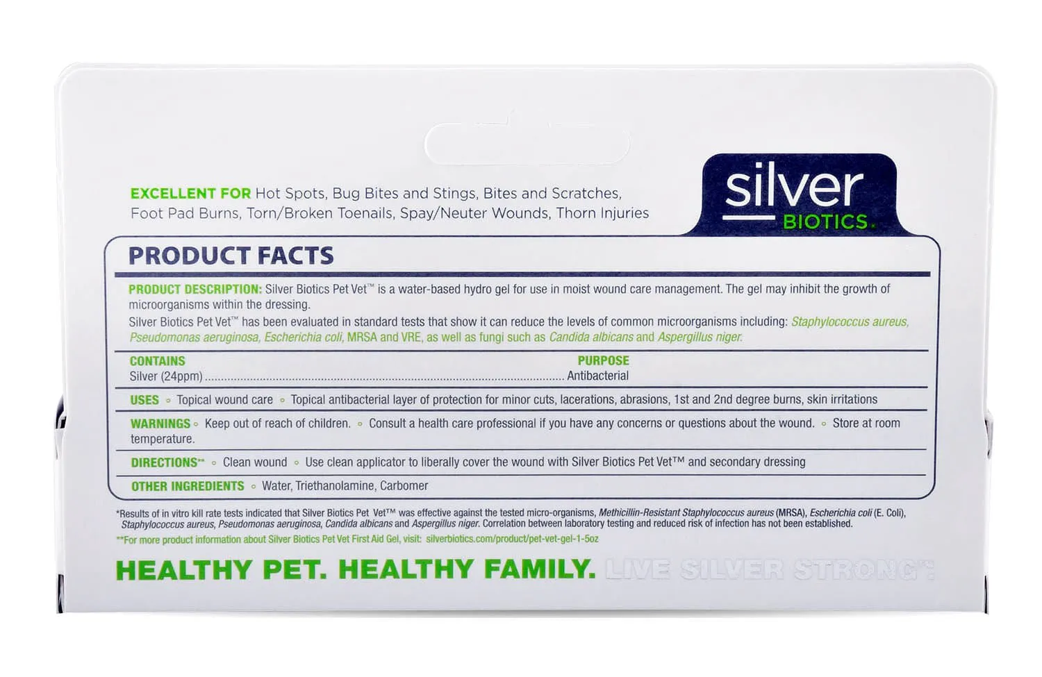 Silver Biotics Pet Vet Antibacterial First Aid Gel