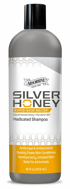 Silver Honey Rapid Skin Relief Medicated Shampoo, 16 oz cat beds cat scratching post cat shampoo cat tunnel cat brush