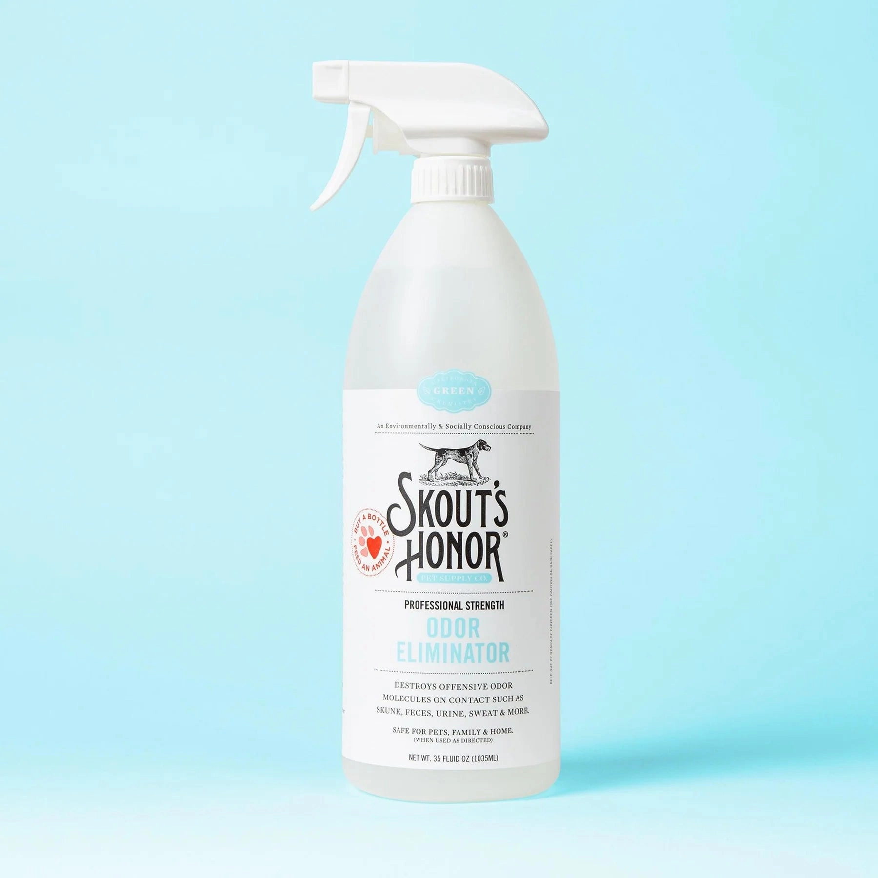 Skout's Honor Pet Odor Eliminator - 35oz Spray Bottle dog pain relief hip joint supplement senior dog care pet arthritis aid dog skin supplement
