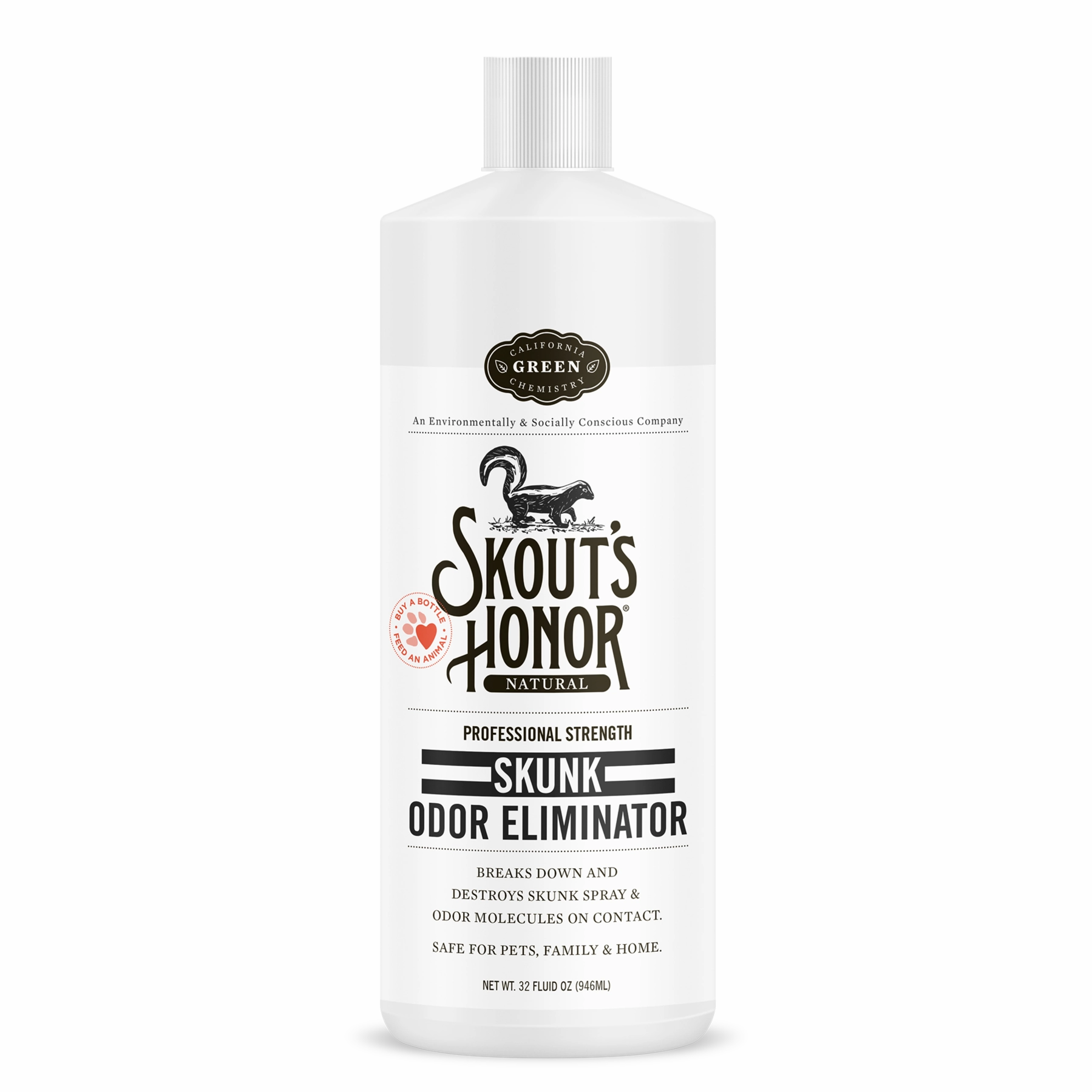 Skout's Honor Skunk Odor Eliminator 32oz dog pain relief hip joint supplement senior dog care pet arthritis aid dog skin supplement