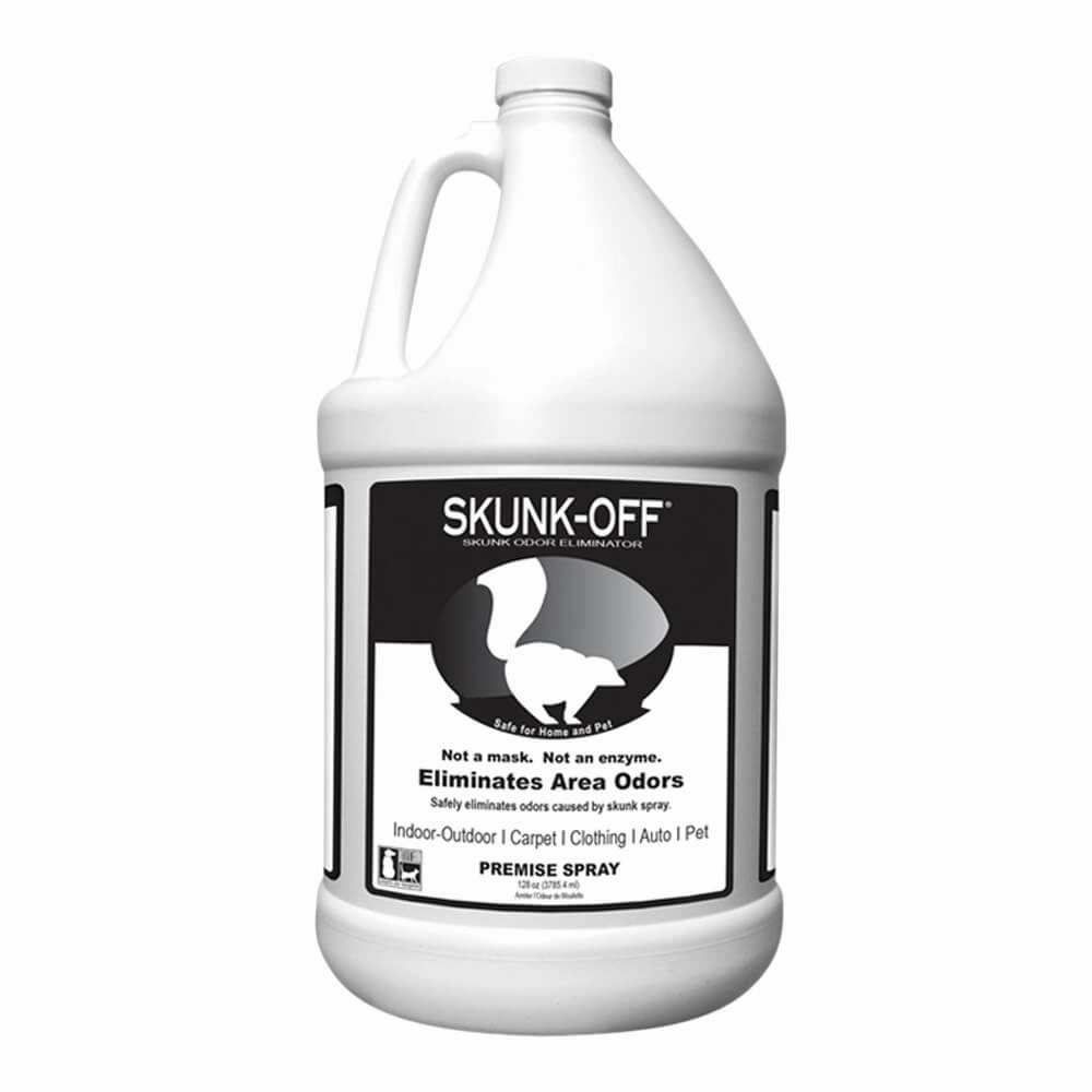 Skunk-Off Premise Spray, Gallon cat climbing tree cat hammock cat steps cat grooming kit cat safety gate