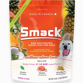 Smack Carribean Salmon Fusion Raw Dehydrated Dog Food horse supplement horse vitamins animal probiotics livestock digestive aid horse immune booster