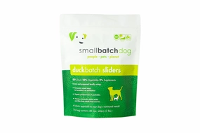 SmallBatch Frozen Raw Dog Food - Duck Sliders 3lb Bag - 48 1oz sliders livestock health goat wellness poultry spray cattle health aid goat nutrition