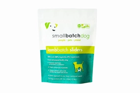SmallBatch Frozen Raw Dog Food - Lamb Sliders 3lb Bag - 48 1oz sliders livestock health goat wellness poultry spray cattle health aid goat nutrition