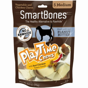 SmartBones PlayTime Peanut Butter Dog Chews no pull dog harness nylon dog leash dog walking set dog vest harness pet lead