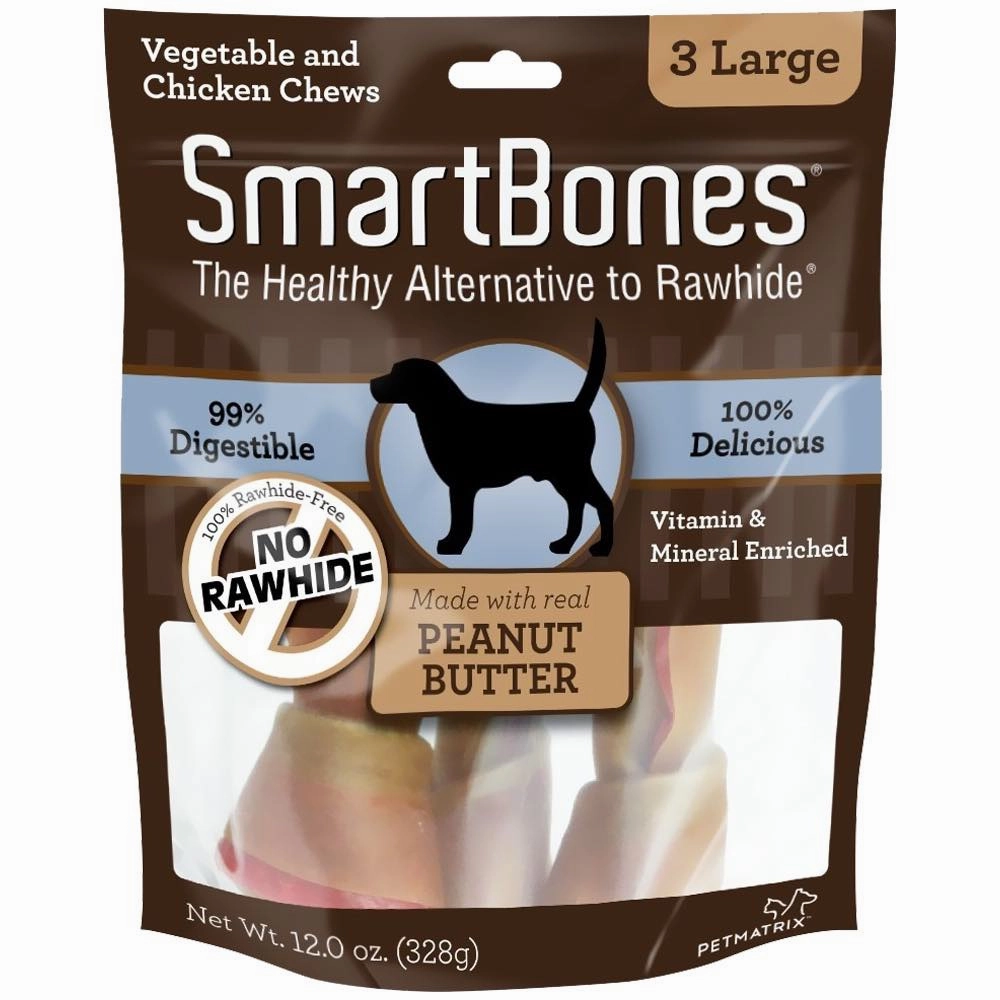 SmartBones Rawhide-Free Peanut Butter Dog Chews