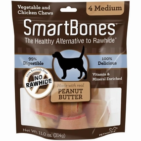 SmartBones Rawhide-Free Peanut Butter Dog Chews no pull dog harness nylon dog leash dog walking set dog vest harness pet lead