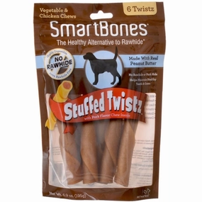 SmartBones Stuffed Twistz Peanut Butter Dog Chews 6pc chicken fence goat pen animal fencing electric fencing portable livestock fence
