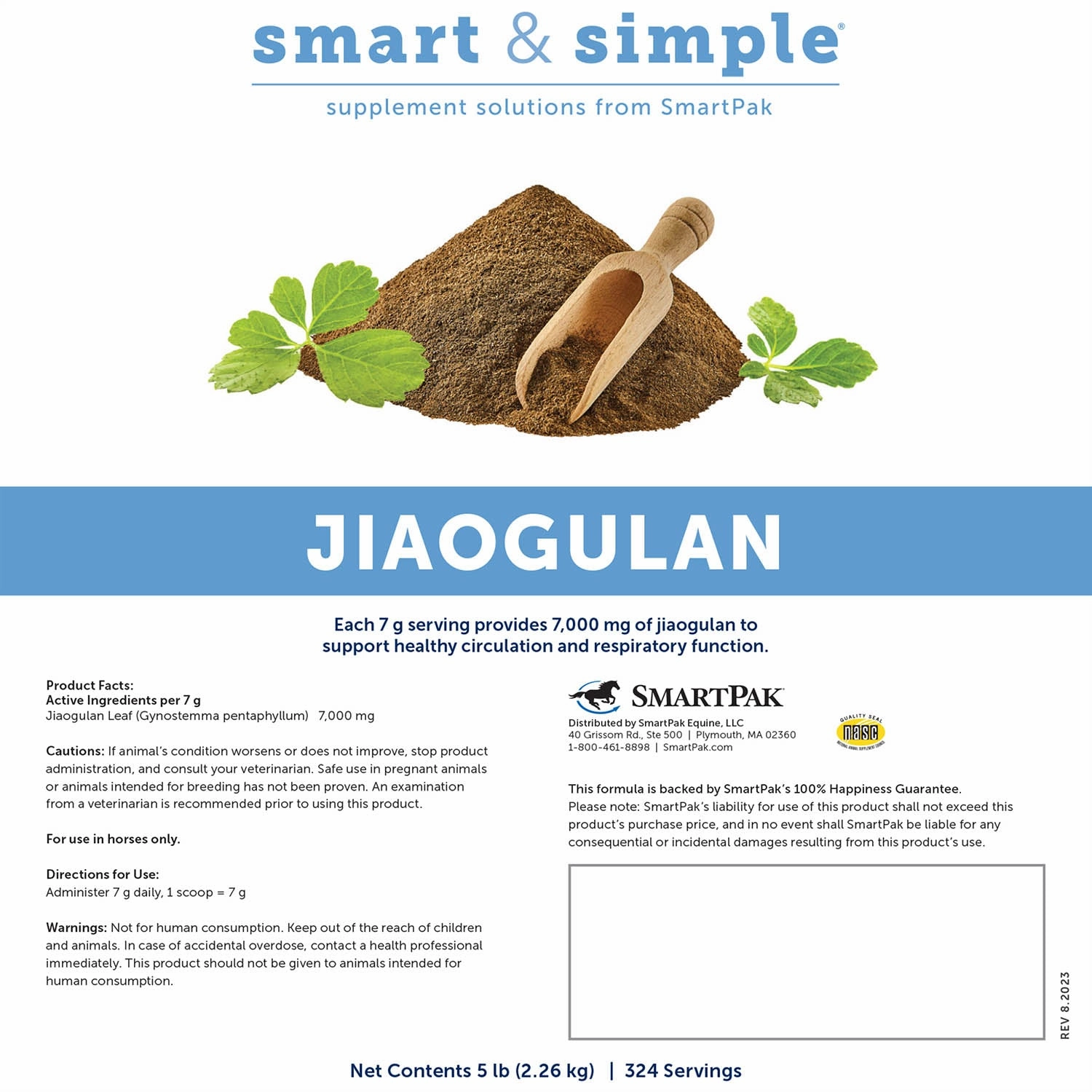SmartEquine Smart & Simple Jiaogulan Supplement for Horses