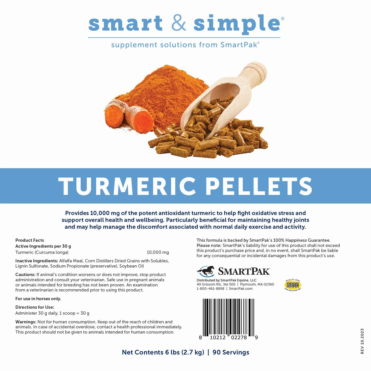 SmartEquine Smart & Simple Turmeric Pellets