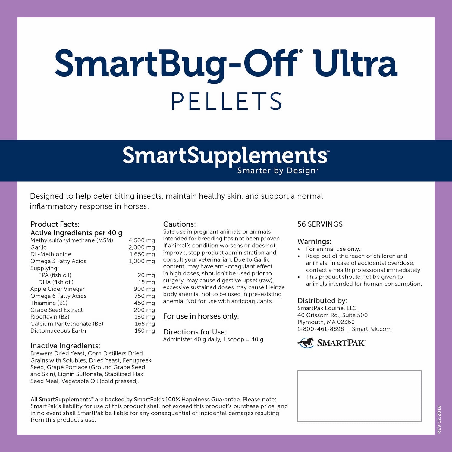 SmartEquine SmartBug-Off Ultra Pellets