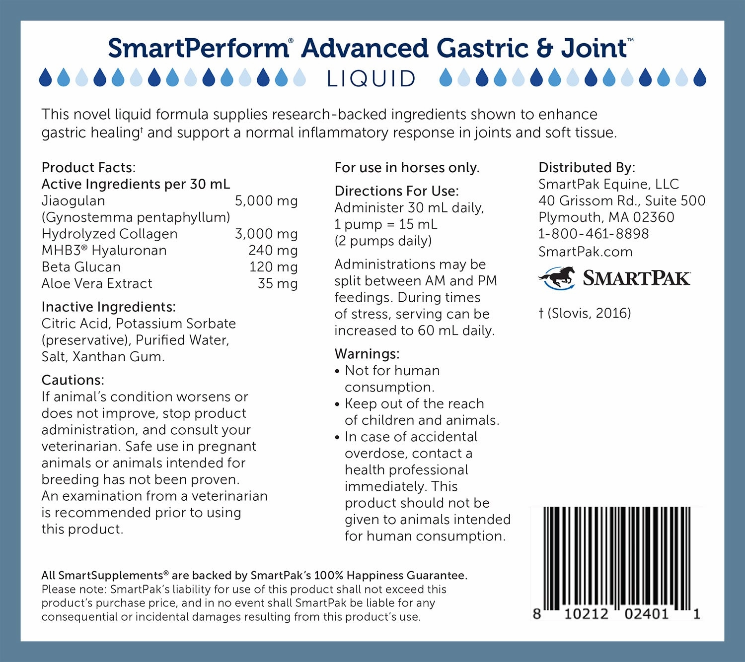 SmartEquine SmartPerform Advanced Gastric & Joint, Liquid
