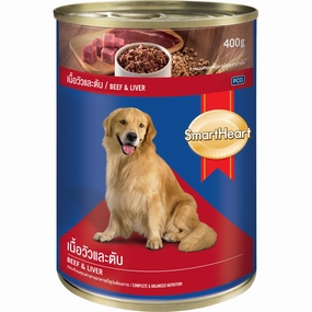 Smartheart Beef & Liver Canned Dog Food 400g canned dog food wet dog food grain free dog food dog food with gravy beef dog food