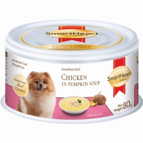 Smartheart Gold Chicken In Pumpkin Soup Canned Dog Food 80g canned dog food wet dog food grain free dog food dog food with gravy beef dog food