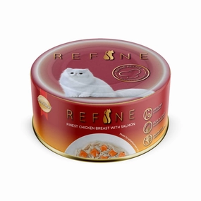 Smartheart Refine Finest Chicken Breast With Salmon Canned Cat Food 80g cat snacks catnip treats healthy cat food cat reward treats low calorie cat food