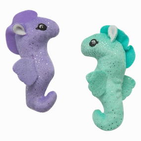 Snugarooz Kitty 2-Pack Seahorse with Catnip Cat Toy cat treats toys for cats cat hair remover cat cleaning supplies cat food bowl