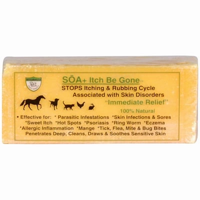 SOA  Itch Be Gone 100% Natural Sulfur Soap Bar for Horses, Dogs, & Cats cat grooming cat shampoo cat conditioner cat comb cat grooming glove
