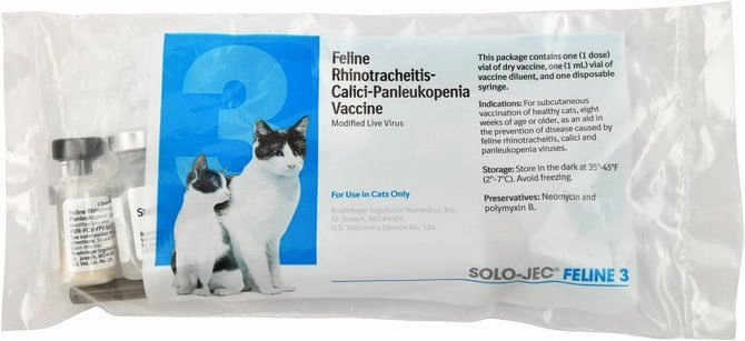 Solo-Jec Feline 3 Cat Vaccine, Single Dose cat grooming cat shampoo cat conditioner cat comb cat grooming glove