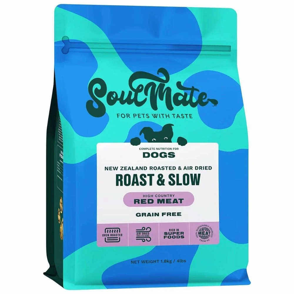 SoulMate Roast & Slow New Zealand Red Meat Roasted & Air Dried Dog Food dog sweater dog tuxedo dog dress holiday dog outfit dog birthday shirt