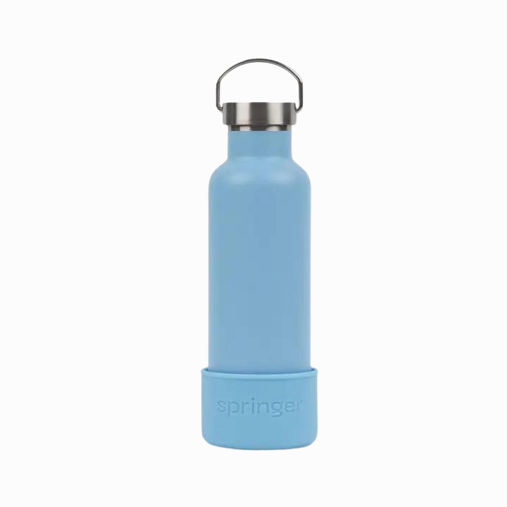 Springer Dog & Me Insulated Water Bottle - Blue dog pain relief hip joint supplement senior dog care pet arthritis aid dog skin supplement