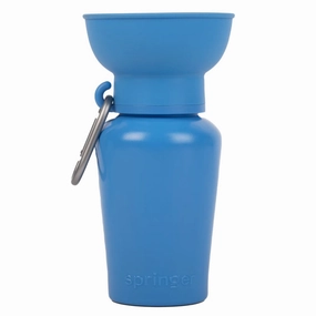 Springer Flip Dog Travel Water Bottle 590ml (Blueberry) dog carrier dog bag pet backpack dog car seat carrier soft dog crate