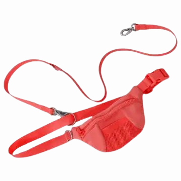Springer Sling Bag W/ Dog Leash - Red dog pain relief hip joint supplement senior dog care pet arthritis aid dog skin supplement