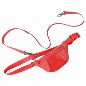Springer Sling Bag W/ Dog Leash - Red dog pain relief hip joint supplement senior dog care pet arthritis aid dog skin supplement