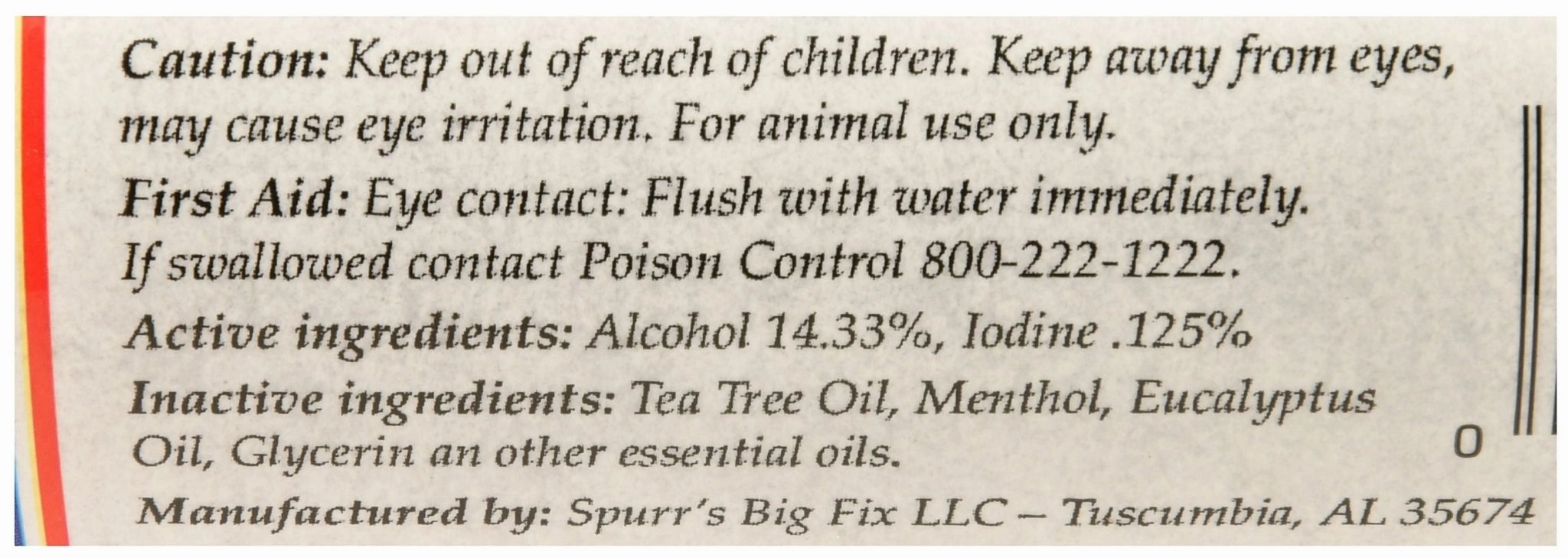 Spurr's Big Fix Antispectic Spray for Animals