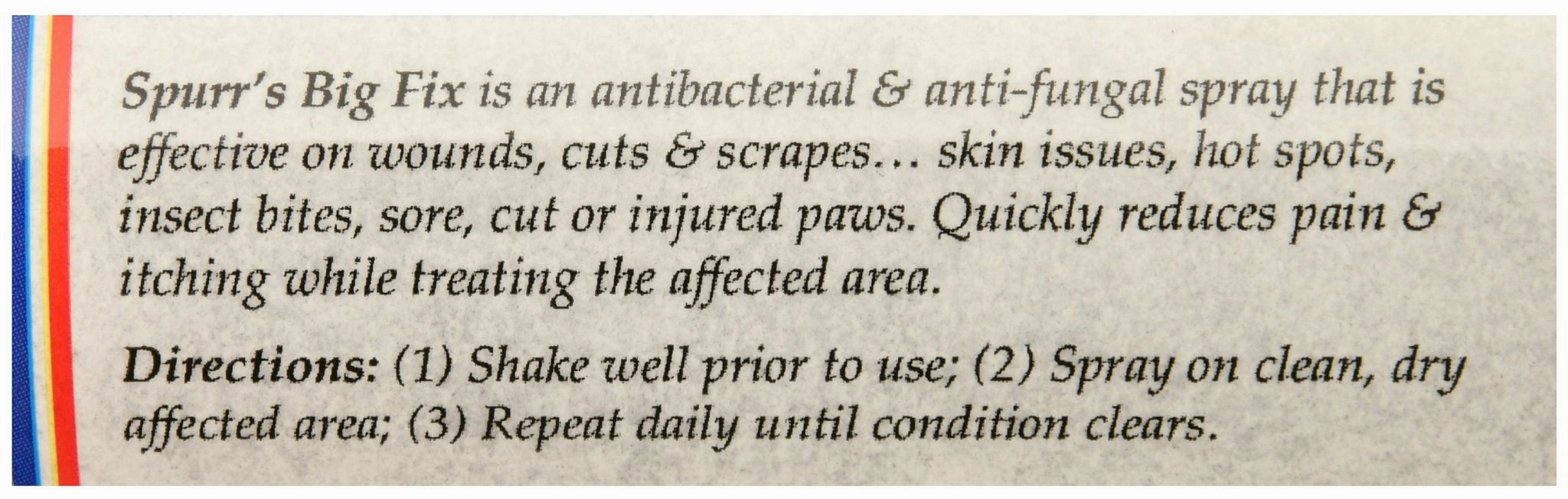 Spurr's Big Fix Antispectic Spray for Animals