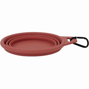 Sputnik Collapsible Dog Bowl (Red Clay) dog bones rawhide chew sticks dog jerky bacon bone