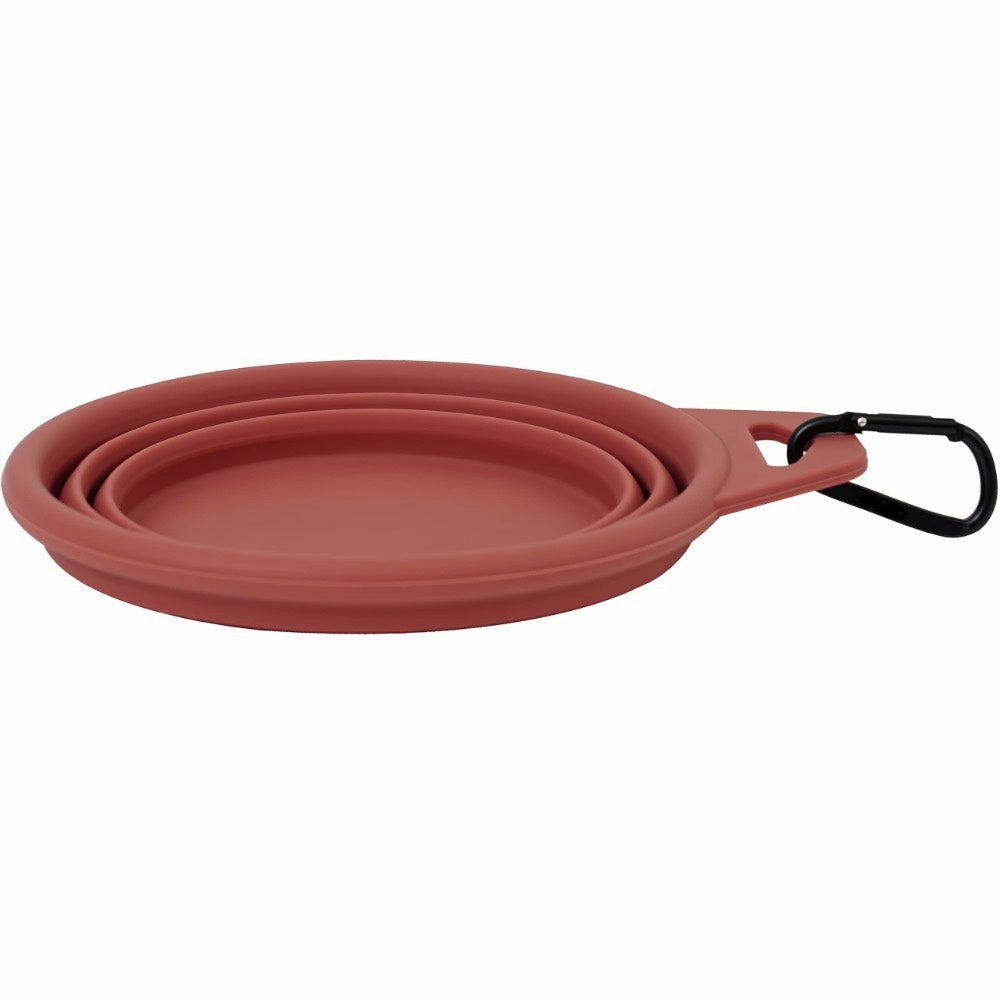 Sputnik Collapsible Dog Bowl (Red Clay) dog bones rawhide chew sticks dog jerky bacon bone