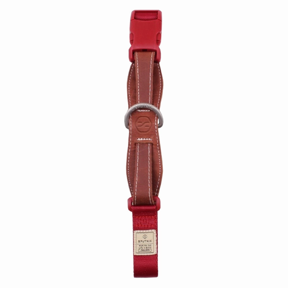 Sputnik Nylon Dog Collar (Red)