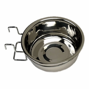 SS Bowl / Coop Cup with Wire Holders & Hook, 64 oz cat scratchers cat towers cat window perch cat heating pad cat calming spray