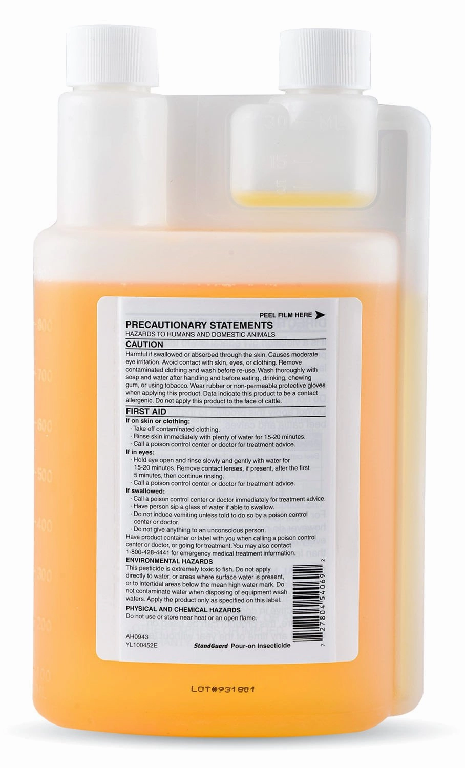 StandGuard Pour-On Insecticide for Fly Control