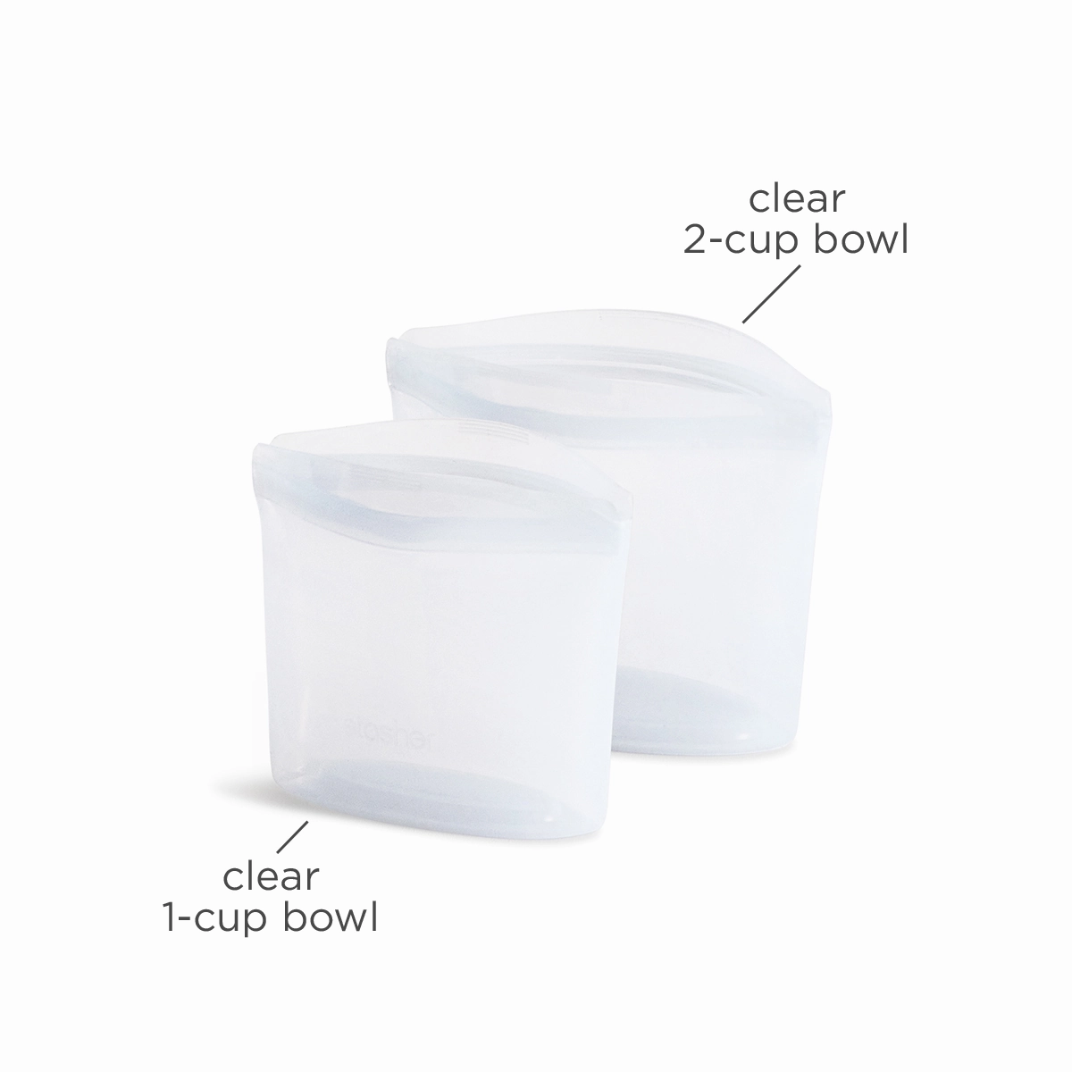 Stasher Reusable Silicon Bag for Dog Treats, Bowls (Bundle of 2)