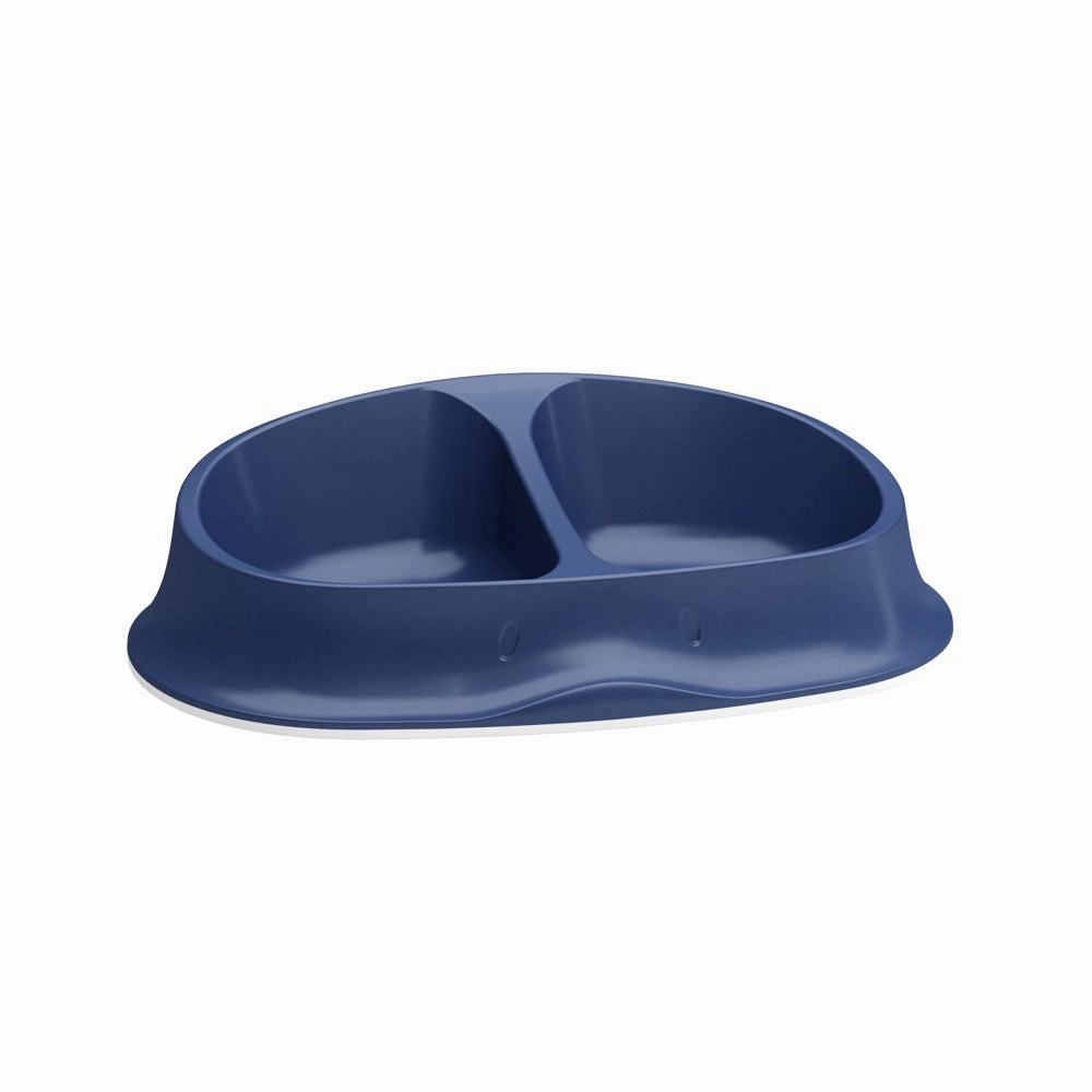 Stefanplast Chic Double Bowl 0.5L (Navy Blue) dog bandana dog scarf dog necklace dog shoes dog socks