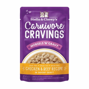 Stella & Chewy's Carnivore Cravings Chicken & Beef Morsels and Gravy Recipe Wet Cat Food cat treats toys for cats cat hair remover cat cleaning supplies cat food bowl