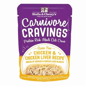 Stella & Chewy's Carnivore Cravings Chicken & Chicken Liver Sreds Recipe Wet Cat Food cat treats toys for cats cat hair remover cat cleaning supplies cat food bowl