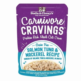 Stella & Chewy's Carnivore Cravings Salmon, Tuna & Mackerel Recipe Wet Cat Food cat supplies cat house cat tree cat feeder cat collar