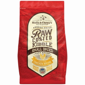 Stella & Chewy's Freeze-Dried Raw Coated Kibble Small Breed Chicken Grain-Free Dry Dog Food dog sweater dog tuxedo dog dress holiday dog outfit dog birthday shirt