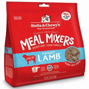 Stella & Chewy's Meal Mixers Dandy Lamb Grain-Free Freeze-Dried Raw Dog Food 18oz horse supplement horse vitamins animal probiotics livestock digestive aid horse immune booster