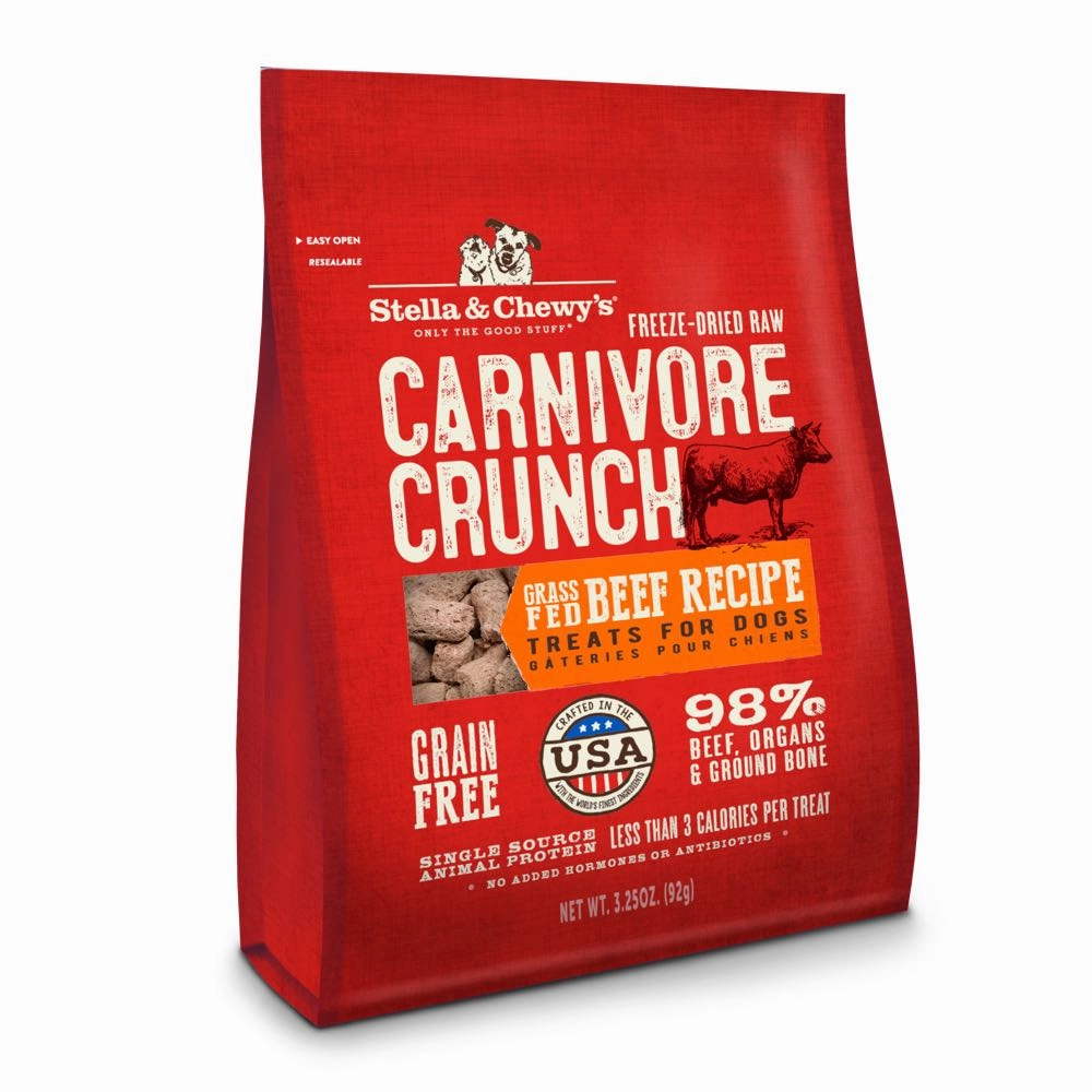 Stella & Chewys Carnivore Crunch Grass-Fed Beef Grain-Free Freeze-Dried Dog Treats 3.25oz chicken fence goat pen animal fencing electric fencing portable livestock fence