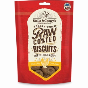 Stella & Chewys Freeze-Dried Raw Coated Biscuits Chicken Grain-Free Dog Treats 9oz (Exp 1Jan25) dog supplies dog food toys accessories dog bed