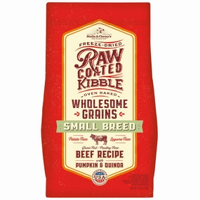 Stella & Chewys Freeze-Dried Raw Coated Kibble Wholesome Grains Beef Small Breed Dry Dog Food dog sweater dog tuxedo dog dress holiday dog outfit dog birthday shirt