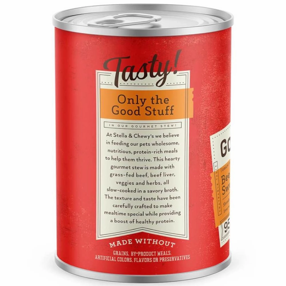 Stella & Chewys Gourmet Beef, Green Bean & Sweet Potato Stew Grain-Free Canned Dog Food 12.5oz