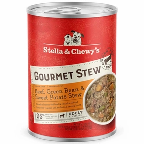 Stella & Chewys Gourmet Beef, Green Bean & Sweet Potato Stew Grain-Free Canned Dog Food 12.5oz dog sweater dog tuxedo dog dress holiday dog outfit dog birthday shirt