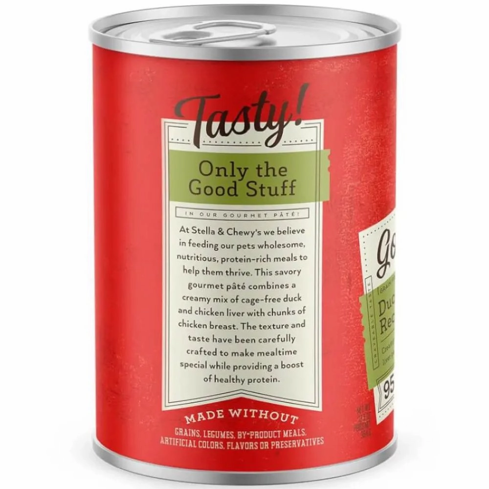Stella & Chewys Gourmet Pate Duck & Chicken Recipe Grain-Free Canned Dog Food 12.5oz