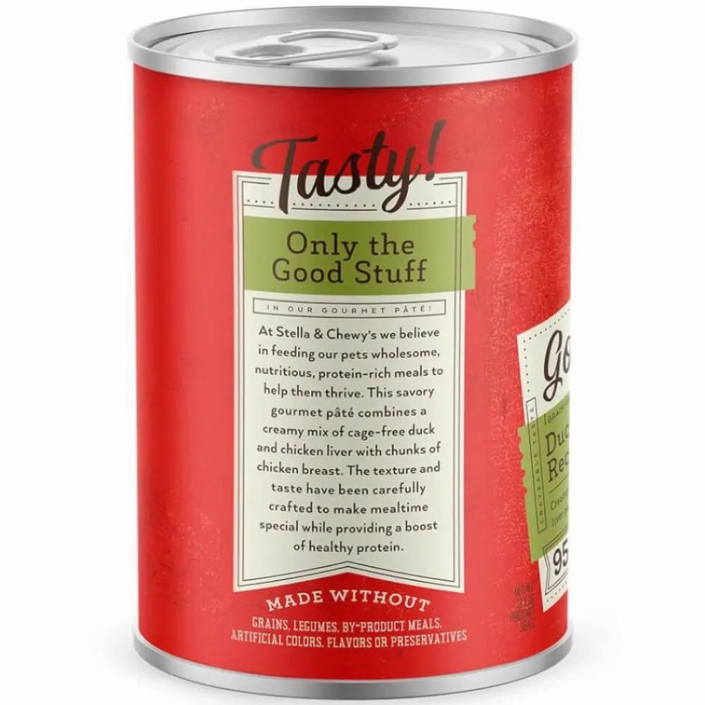 Stella & Chewys Gourmet Pate Duck & Chicken Recipe Grain-Free Canned Dog Food 12.5oz